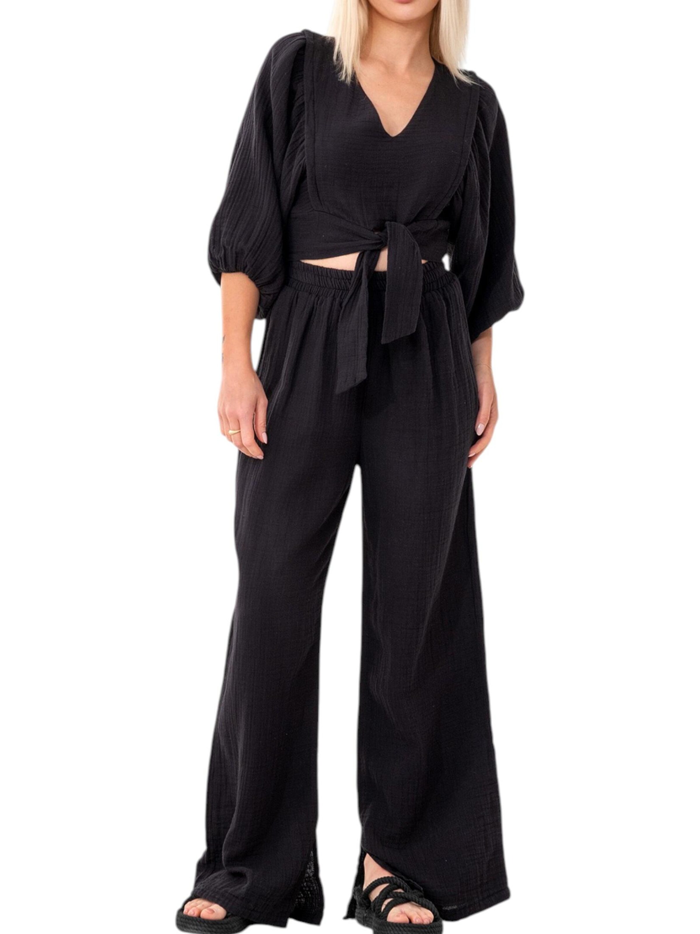 Tenue d'intérieur 'FLOWSET' WENOR en noir