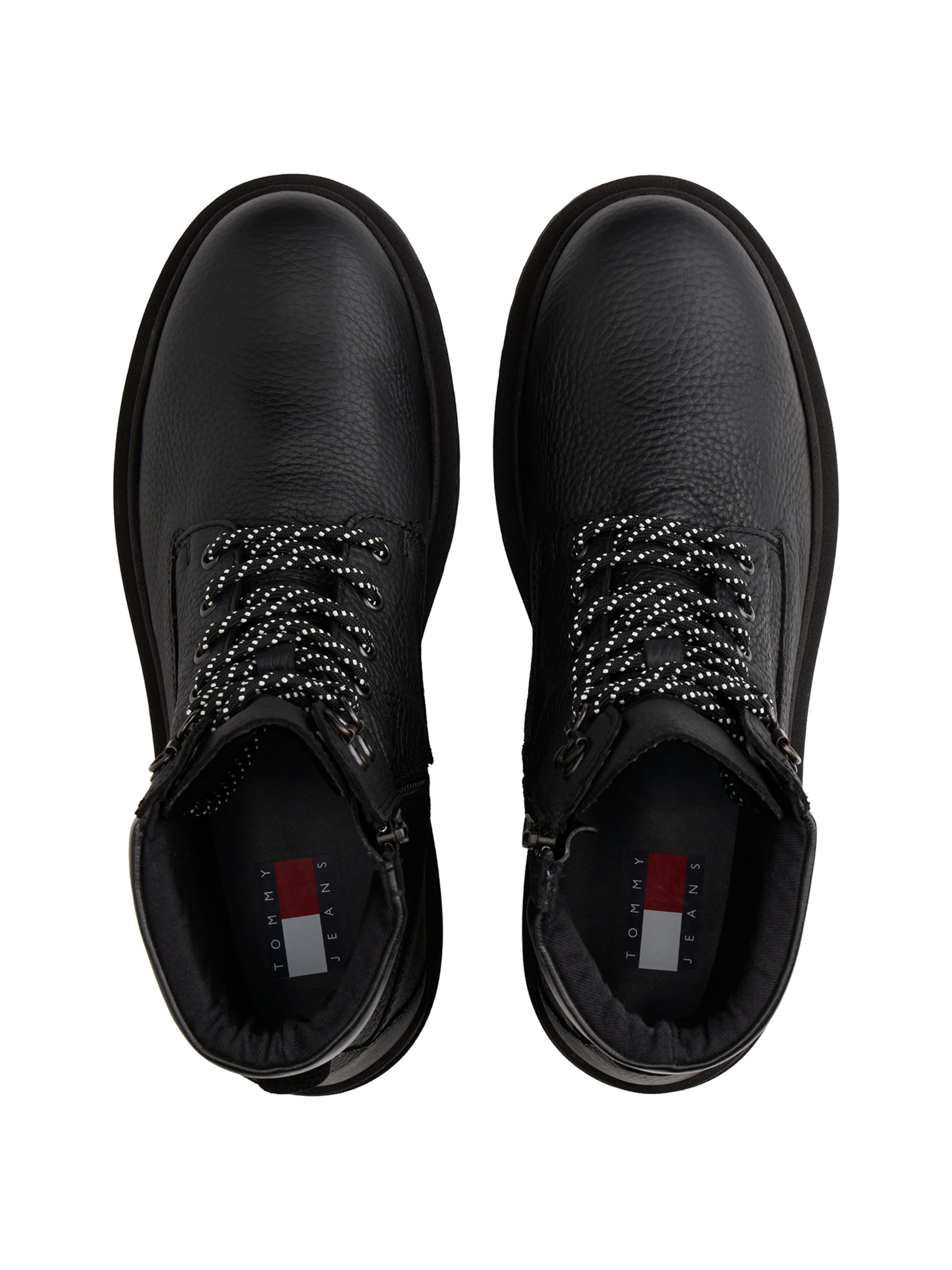 Tommy Jeans Gležnarji z vezalkami | črna barva