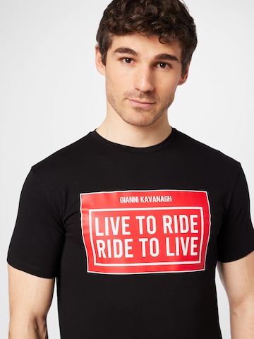 Tricou 'Ride' de la Gianni Kavanagh pe negru