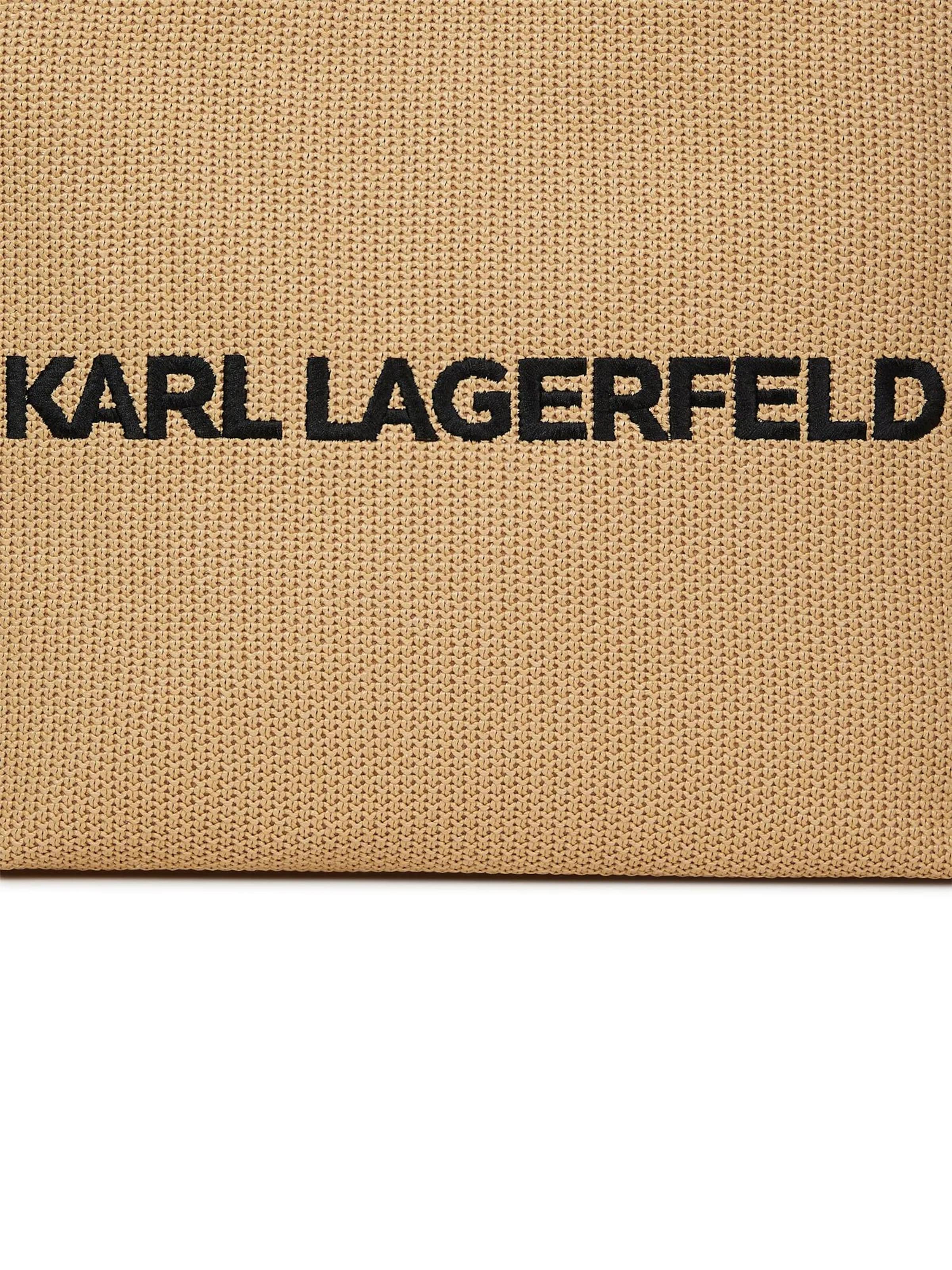 Karl Lagerfeld Torba plażowa w kolorze beżowy