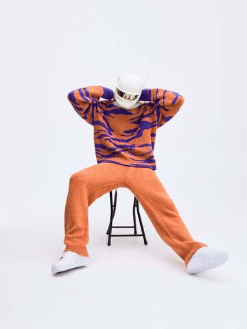 Smiles Loose fit Pants 'Nino' in Orange