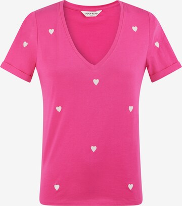 NAF NAF T-Shirt 'Rejina Cory' in Pink: predná strana