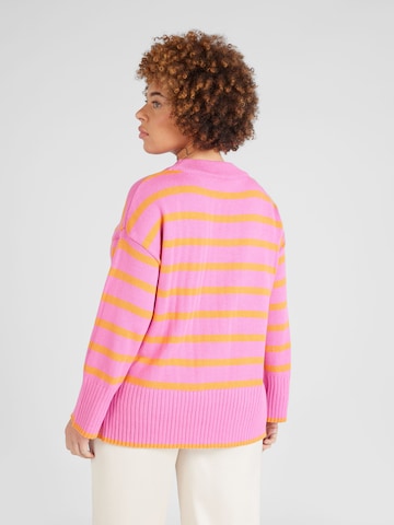 ONLY Carmakoma Sweater 'HELLA' in Pink