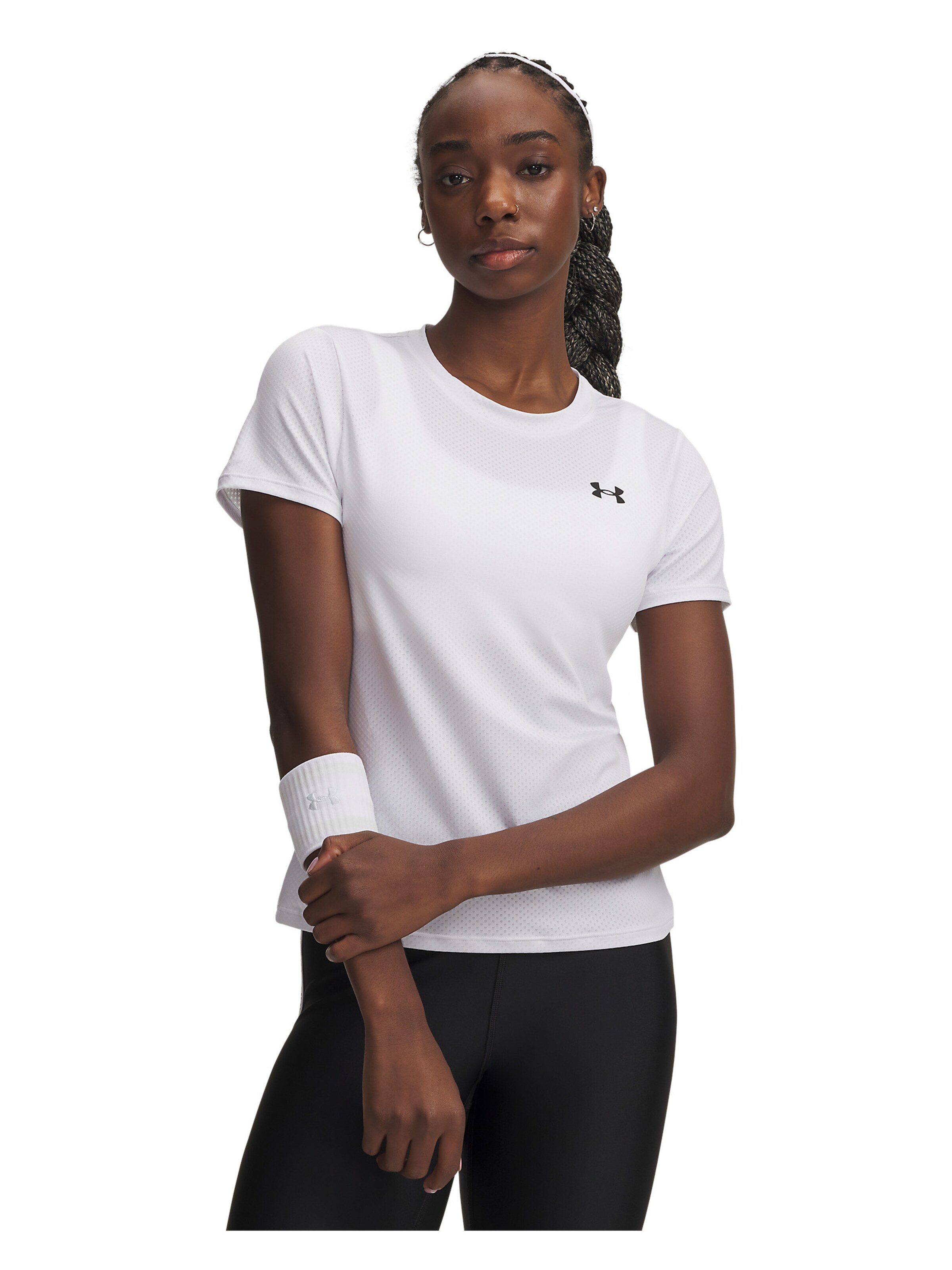 UNDER ARMOUR Functioneel shirt in Wit: voorkant