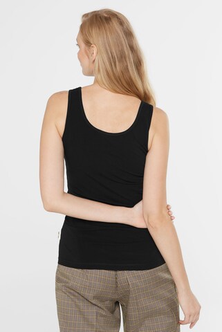 SENSES.THE LABEL Top in Black: front