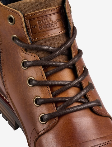 BULLBOXER Lace-Up Boots in Brown