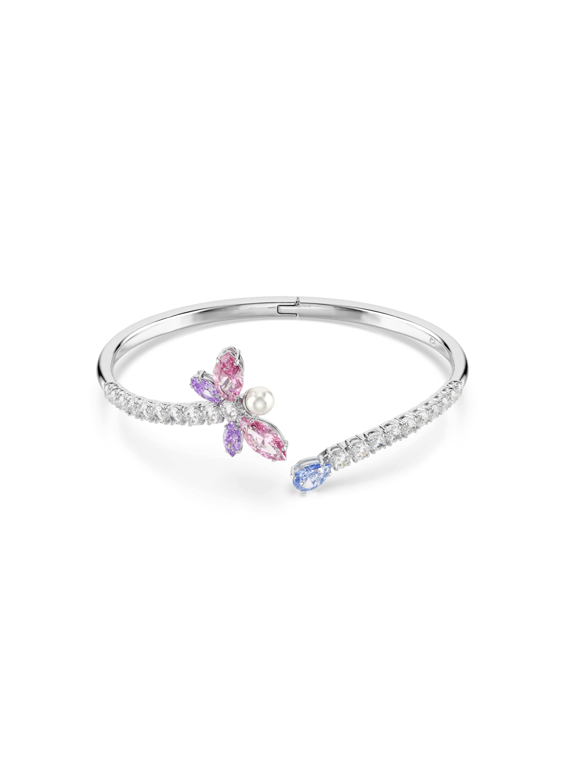 Bracelet Swarovski en argent : devant