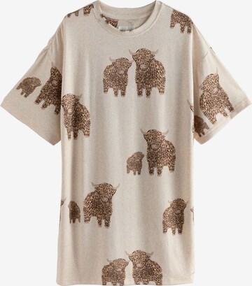 Next Natskjorte i beige: forside