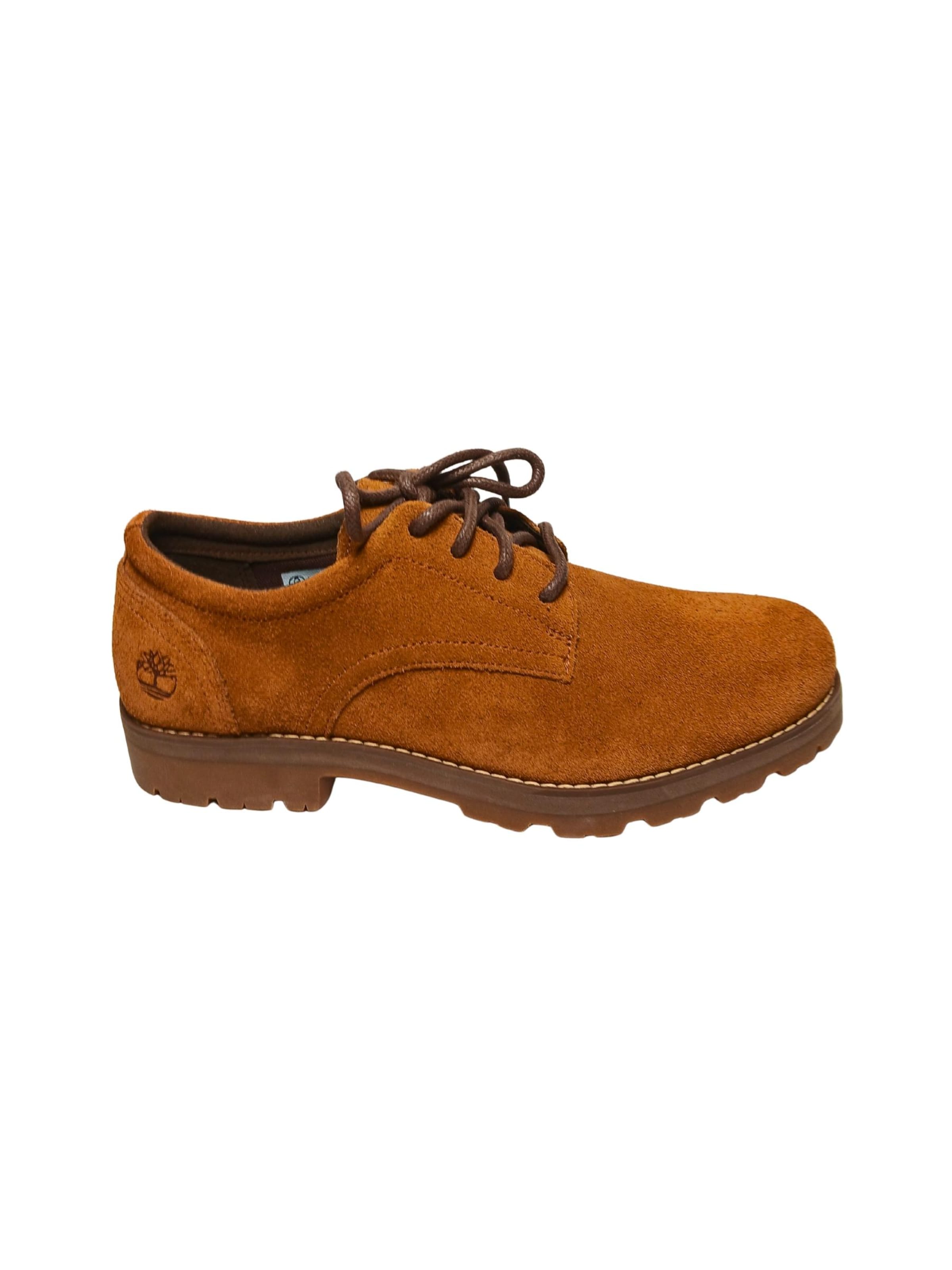TIMBERLAND Veterschoen in Bruin: voorkant