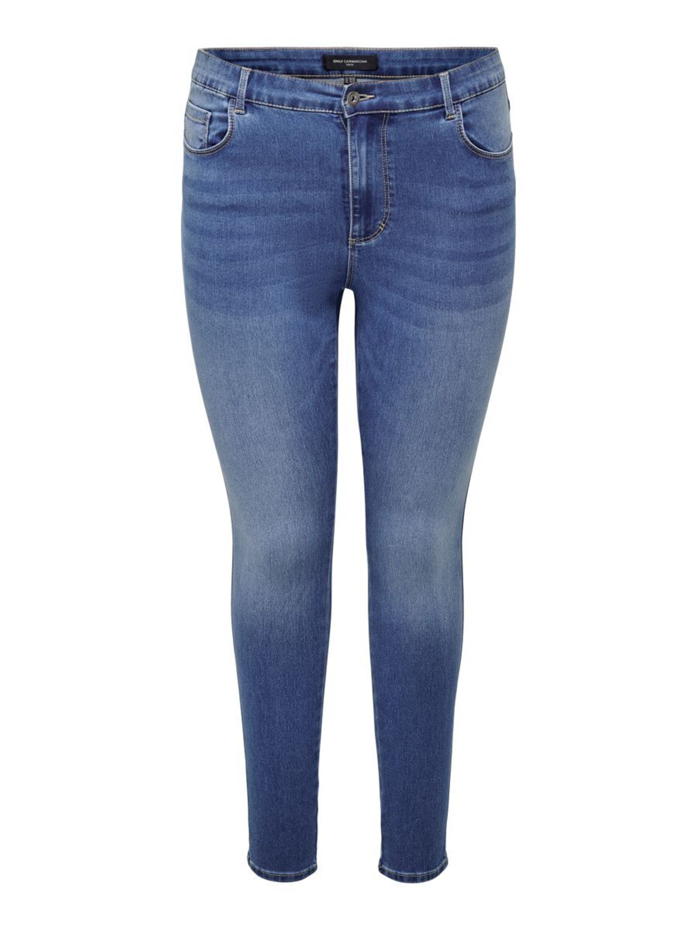 ONLY Carmakoma - Skinny Vaquero 'CARAUGUSTA' en azul: frente