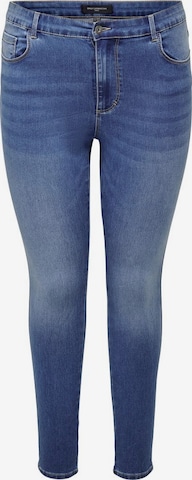 ONLY Carmakoma Skinny Jeans 'CARAUGUSTA' i blå: forside