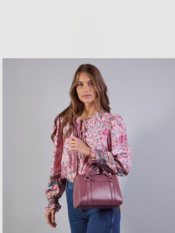 The Bridge Shoulder Bag in Pink: front