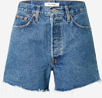 RE/DONE Regular Jeans in Blauw: voorkant