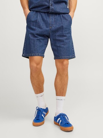 JACK & JONES Loose fit Trousers 'TONY JOEY' in Blue: front