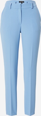 MORE & MORE Regular Trousers with creases in Blue: front