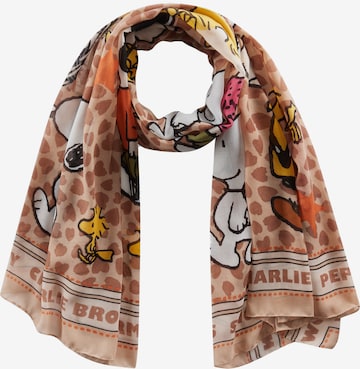 CODELLO Scarf 'Peanuts' in Beige: front