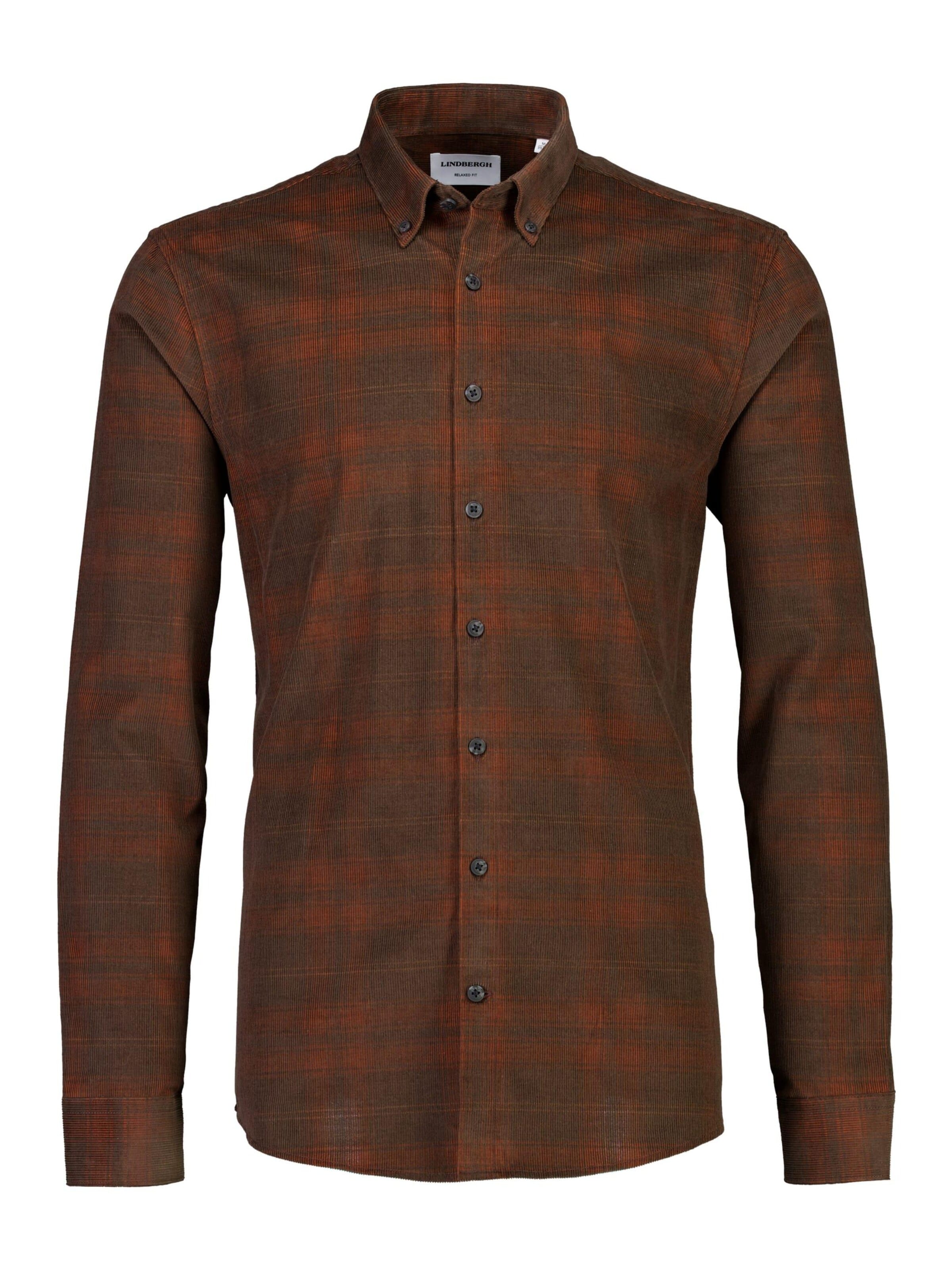 Lindbergh - Ajuste regular Camisa en marrón: frente