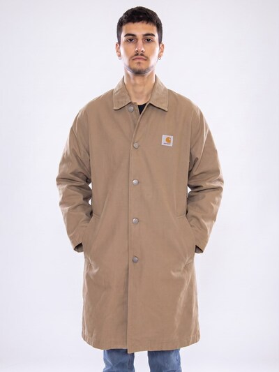Carhartt WIP Between-season jacket 'Webster Coat Leather / Leather' in XS in Brown, Item view
