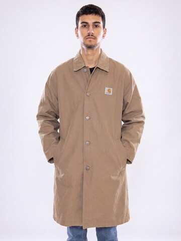 Carhartt WIP Between-season jacket 'Webster Coat Leather / Leather' in Brown: front