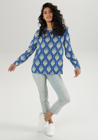Aniston SELECTED Bluse in Blau