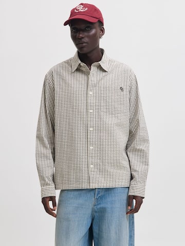 JACK & JONES - Ajuste confortable Camisa 'JORMenton' en blanco: frente