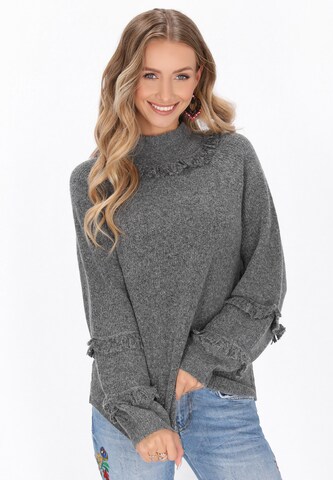 IZIA - Jersey en gris: frente