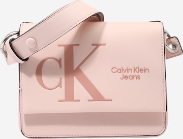 Geantă de umăr de la Calvin Klein Jeans pe roz: față