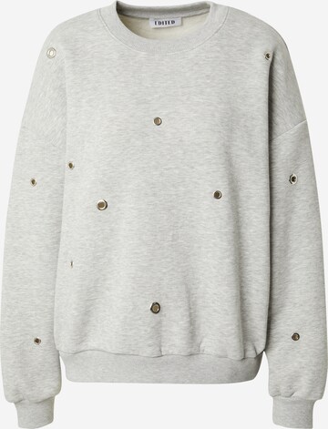 EDITED Sweatshirt 'Ylva' in Grau: predná strana