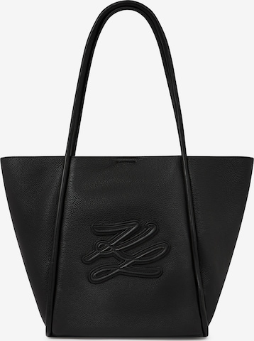 Karl LagerfeldVrećasta torba ' MEDIUM K/AUTOGRAPH ' - crna boja: prednji dio