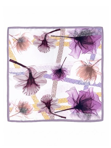 Vivi Idee Schal 'Seidentuch 53x53 cm Violette Blütenpoesie'‌ in Lila: Vorderseite