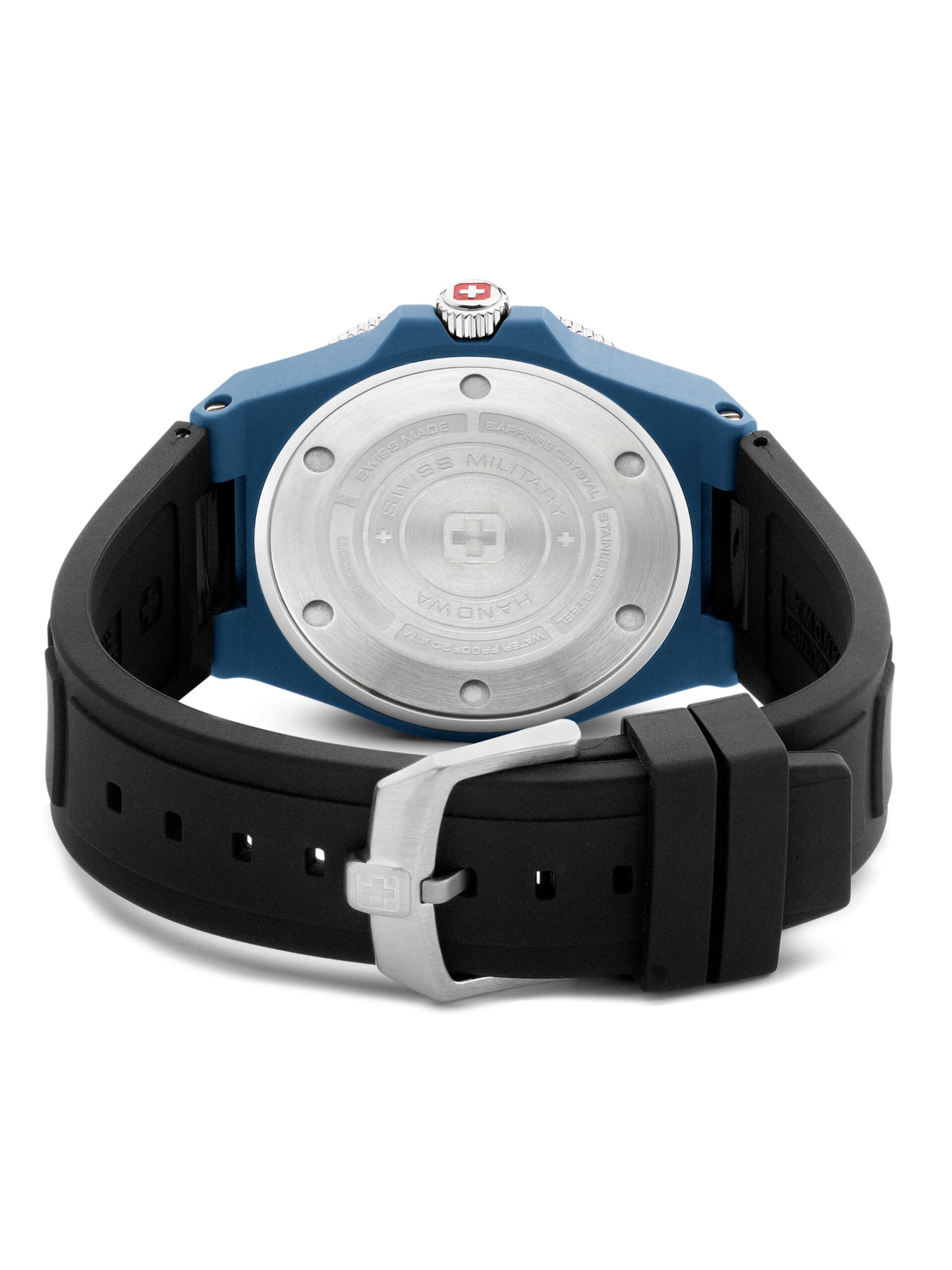 SWISS MILITARY HANOWA Analoog horloge 'Ocean Pioneer' in Blauw