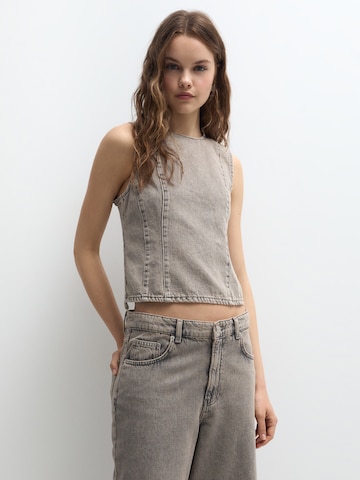 Pull&Bear Bluse i brun: forside