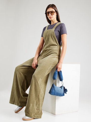 ROXY Wide Leg Latzhose 'BEST DAZE' in Grün