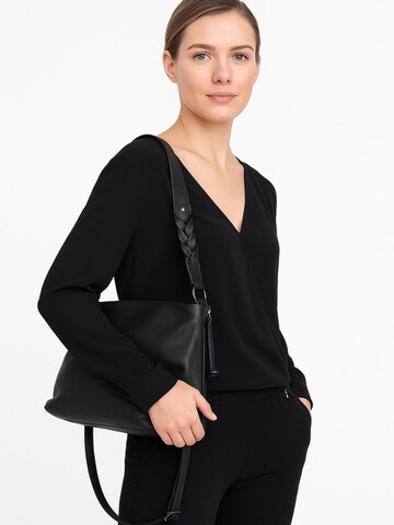 Toni&Friends Shoulder Bag 'Flechtzauber' in Black