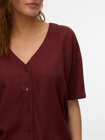 VERO MODA Bluse 'VMJESMILO' i rød