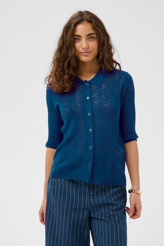 CULTURE Bluse 'CUaugustine' in Blau: Vorderseite