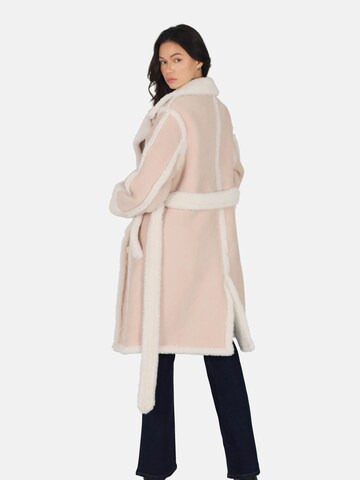 OW Collection Zimní kabát 'NEW YORK' – béžová
