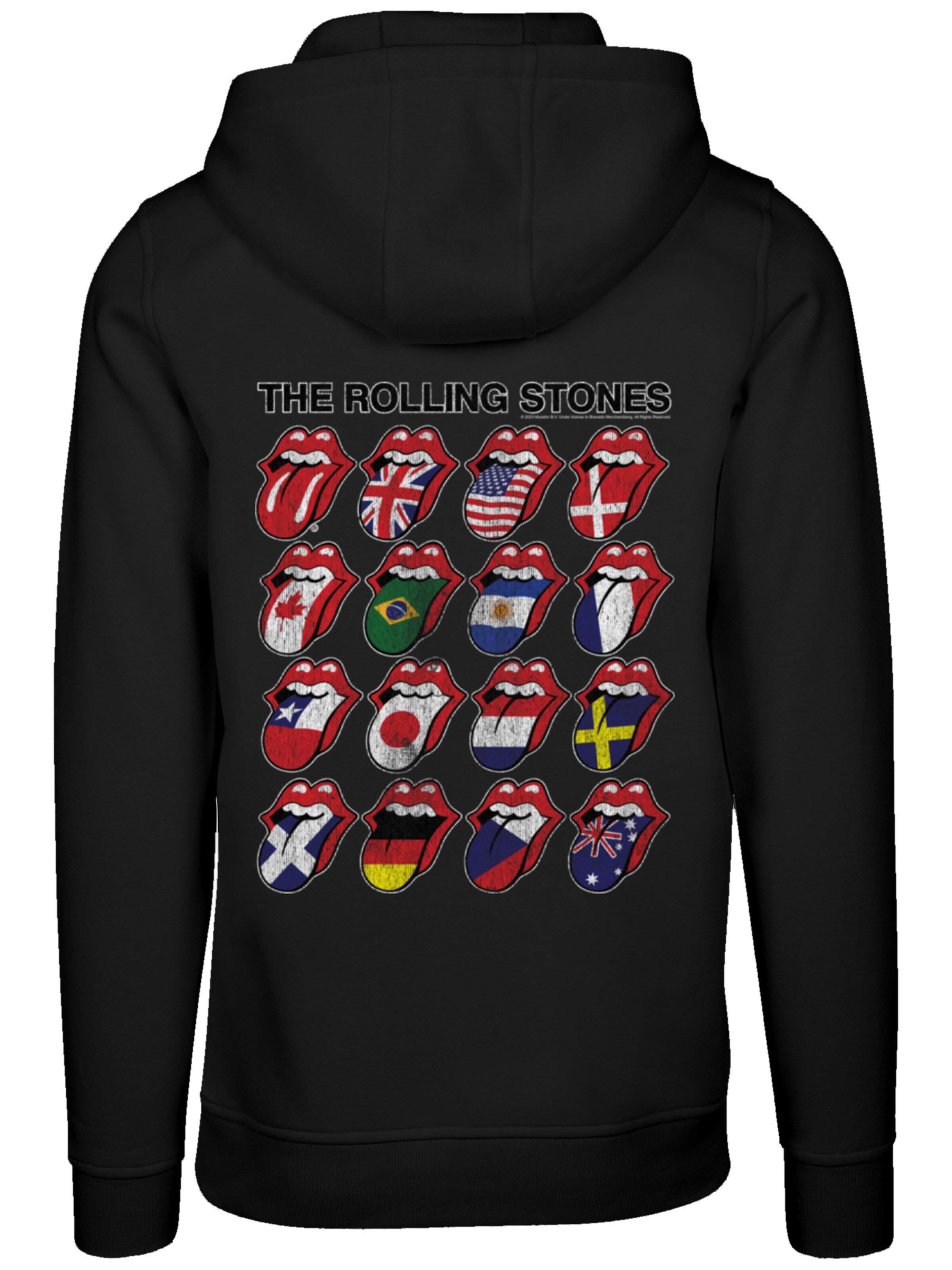 Sweat-shirt 'The Rolling Stones Voodoo Lounge Tongues' F4NT4STIC en noir