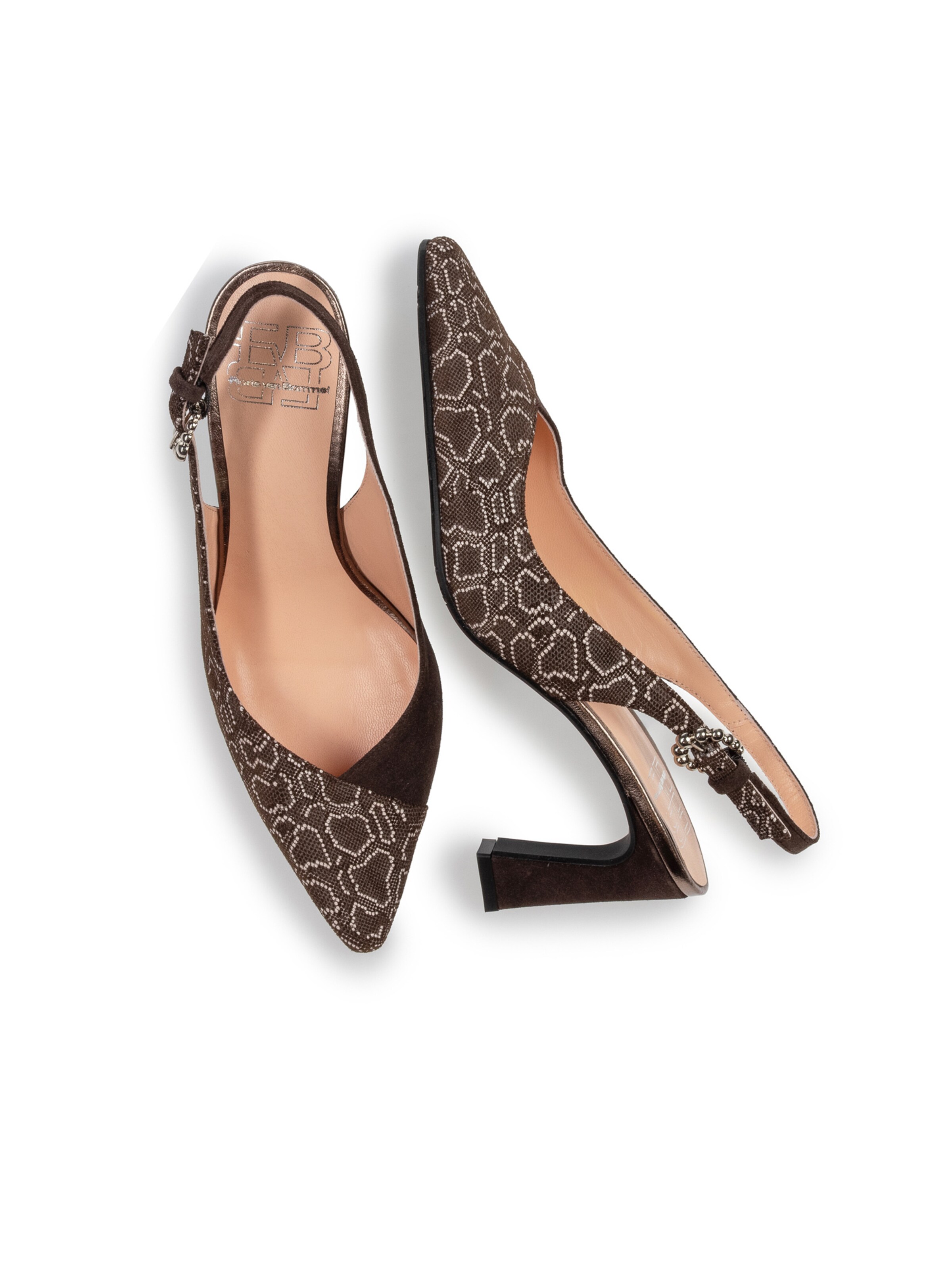 Escarpins à bride arrière 'GIULI 06' Floris van Bommel en marron