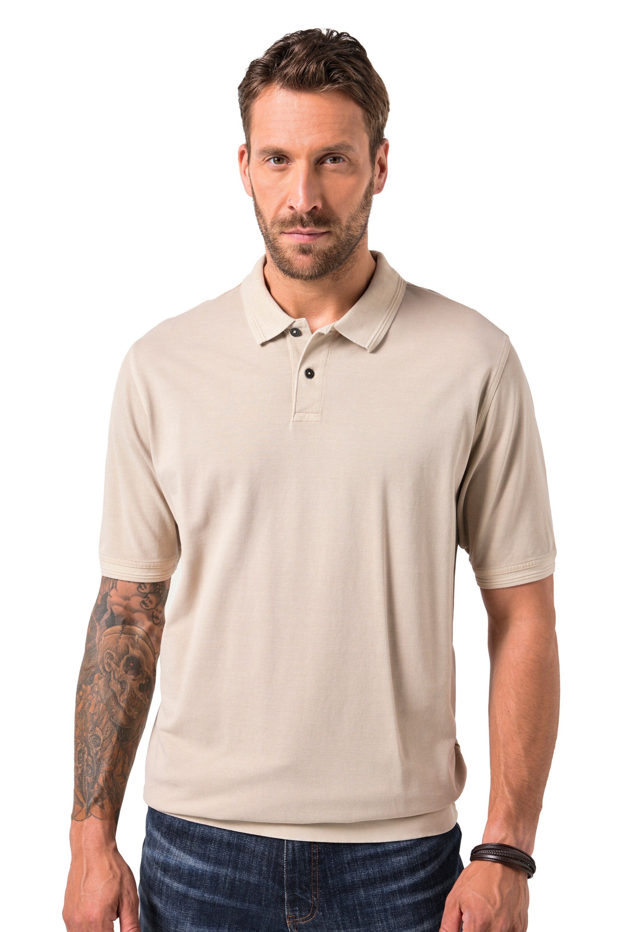 JP1880 Shirt in Beige: voorkant