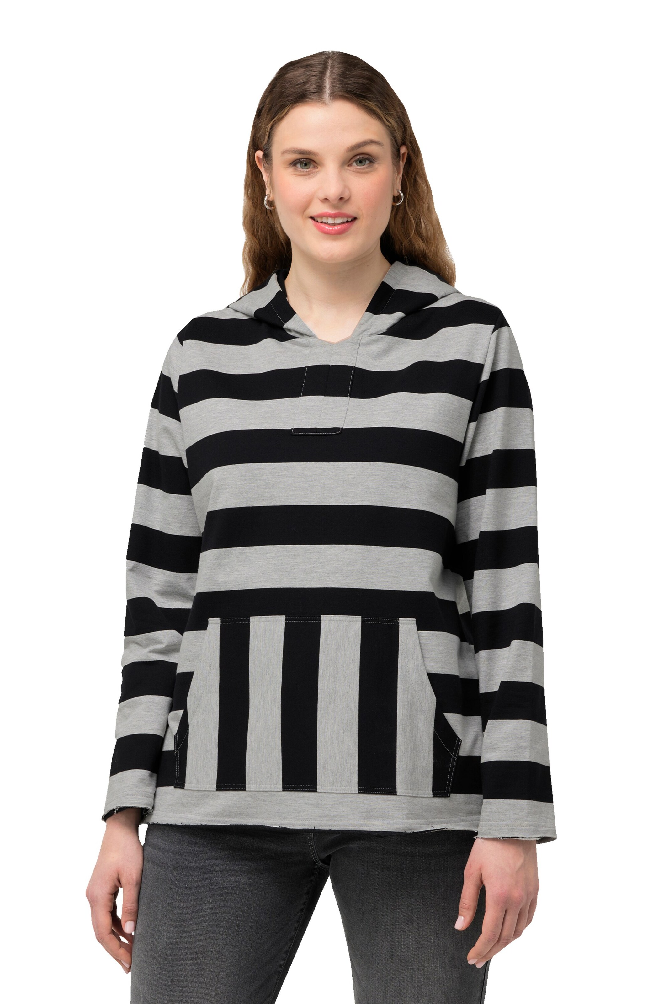 Ulla Popken Sweatshirt in Mischfarben: Vorderseite