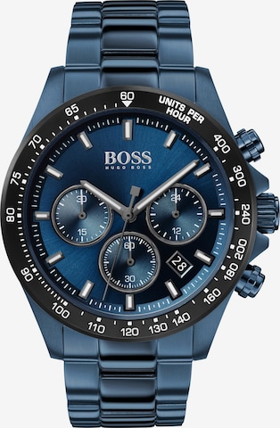 BOSS Black Analoog horloge 'Hero' in Blauw