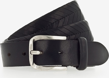 b.belt Handmade in Germany Belt 'Vince' in Black: front
