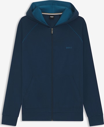 BOSS Zip-Up Hoodie in Blue: front