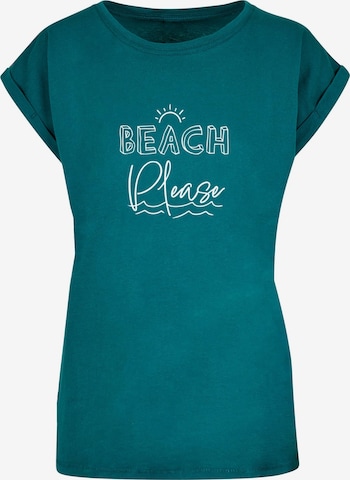 Merchcode Shirt 'Beach Please' in Green: front