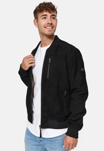 INDICODE JEANS Between-Season Jacket 'Maddoc' in Black: front