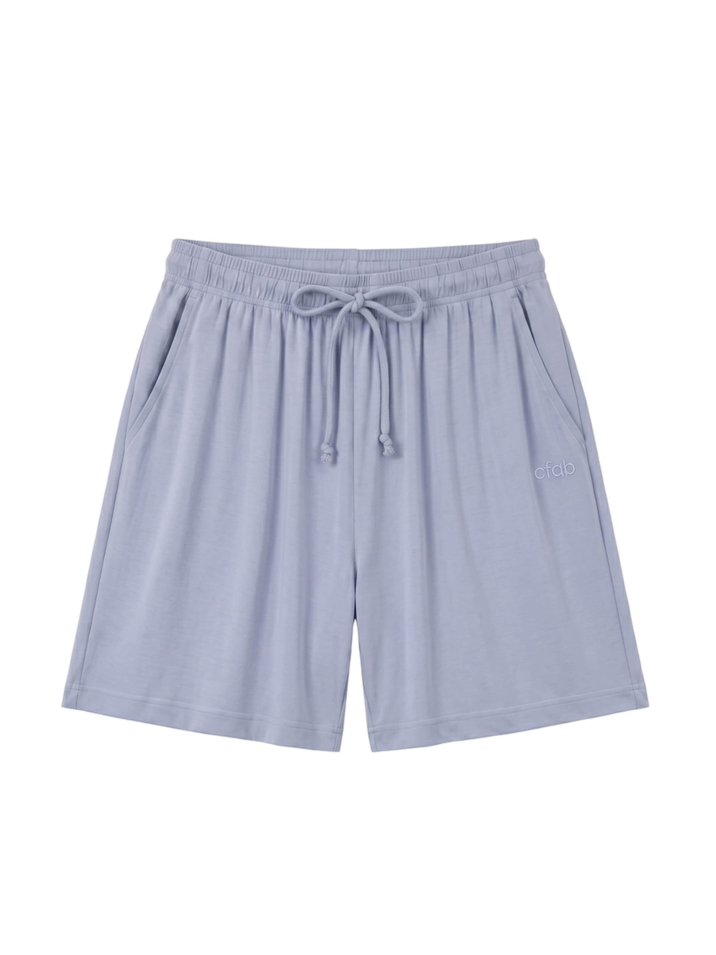 Pantalon de pyjama 'Pyjama Shorts' cfab en bleu : devant