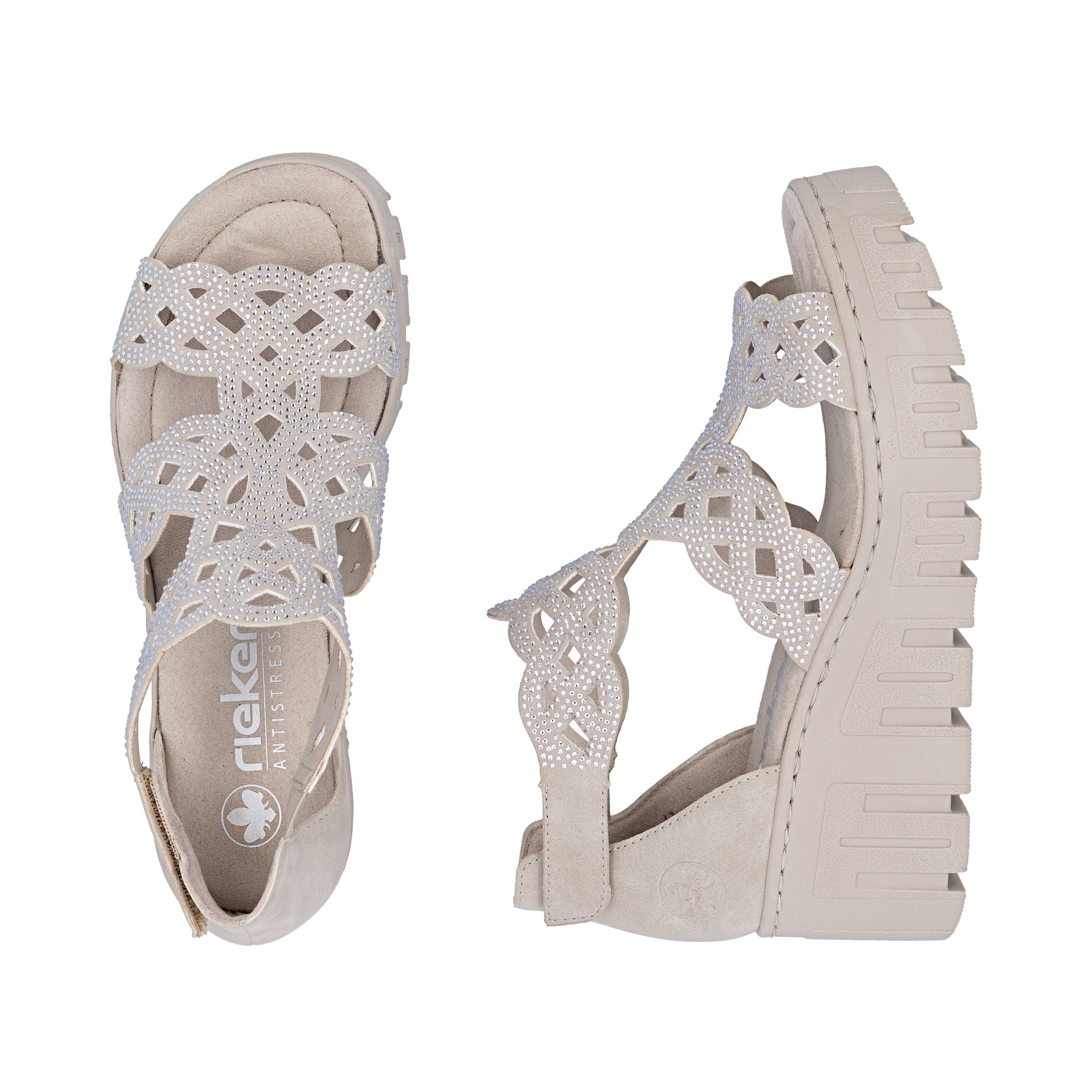 Rieker Sandale in Beige