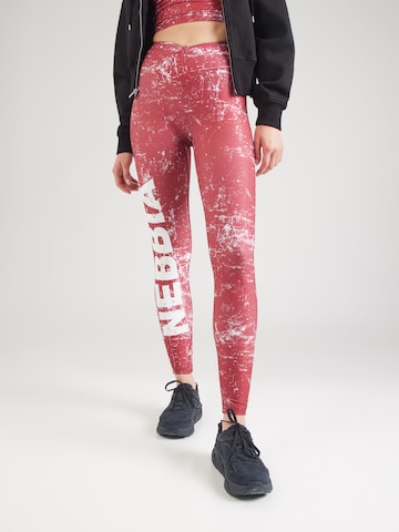 NEBBIA Skinny Sports trousers 'ROUGH GIRL 616' in Red: front