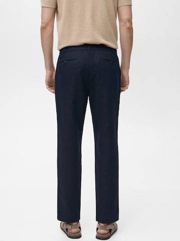 Regular Pantalon chino 'ROMELINO' MANGO MAN en bleu